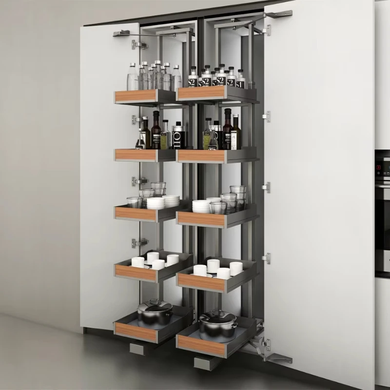 5-Storey Aluminum and Walnut Heavy Duty Kitchen Cabinets
5-Storey Aluminum and Walnut Heavy Duty Kitchen Cabinets