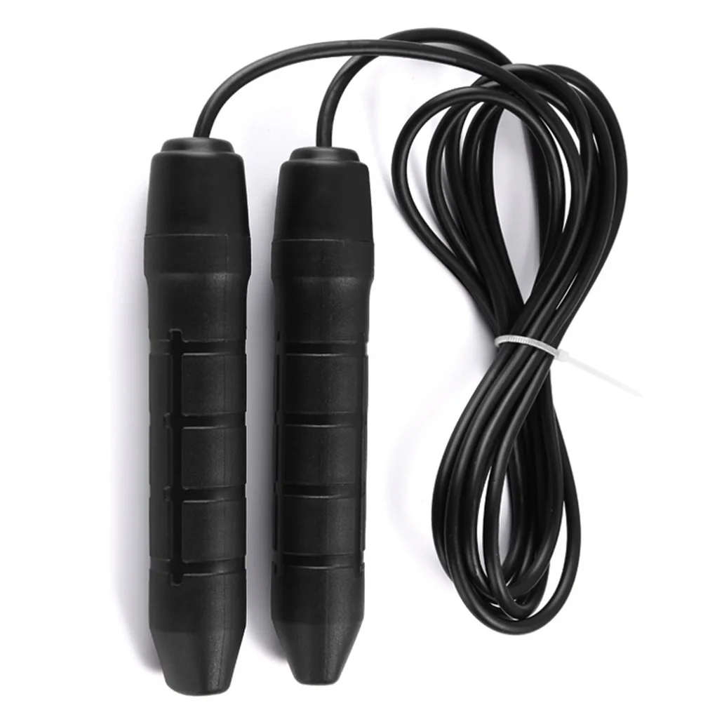 Weighted Jump Rope Black Sports Bearing Thicken Exercise Fitness Portable Foldable Durable Anti Tangle Ball System Handles
Weighted Jump Rope Black Sports Bearing Thicken Exercise Fitness Portable Foldable Durable Anti Tangle Ball System Handles