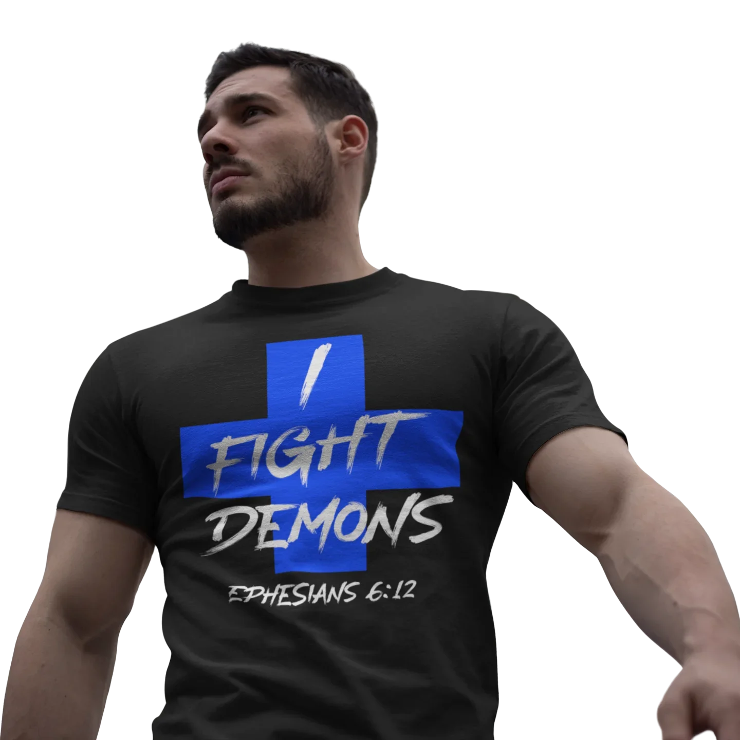 I Fight Demons Ephesians 6:12 Warrior of Christ T-Shirt 100% Cotton O-Neck Summer Short Sleeve Casual Mens T-shirt Size S-3XL
I Fight Demons Ephesians 6:12 Warrior of Christ T-Shirt 100% Cotton O-Neck Summer Short Sleeve Casual Mens T-shirt Size S-3XL