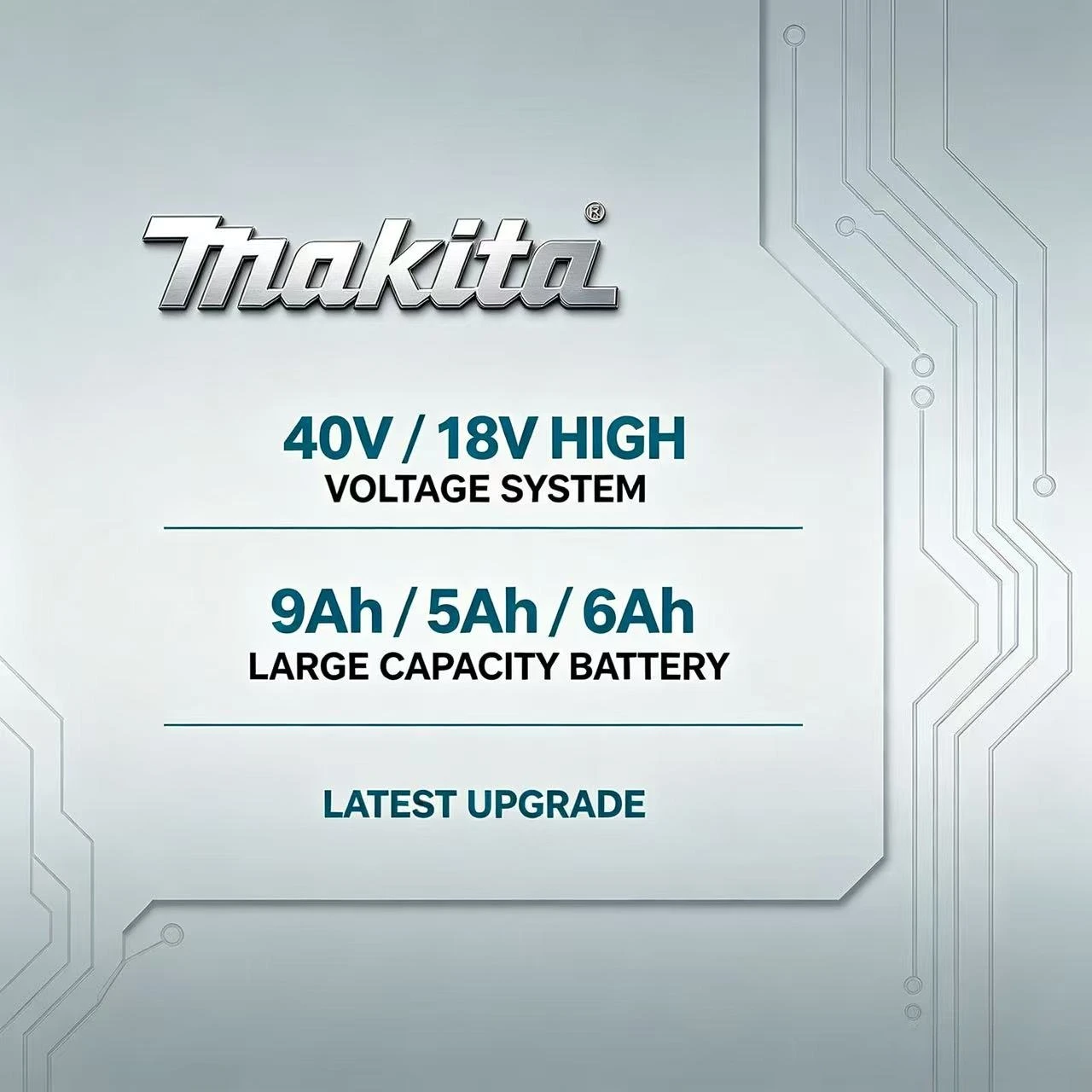 100% Original Makita 18V Battery 5.0Ah 6.0Ah 9.0Ah Replacement for BL1850 BL1860B BL1890 Rechargeable Power Tool Battery
100% Original Makita 18V Battery 5.0Ah 6.0Ah 9.0Ah Replacement for BL1850 BL1860B BL1890 Rechargeable Power Tool Battery