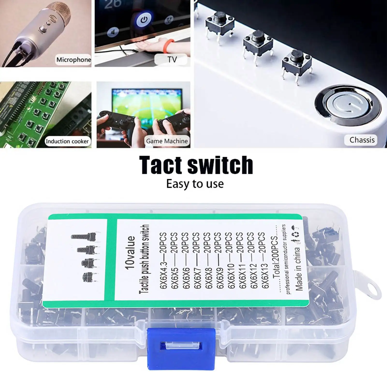 10W Flick Interrupter Accessory Kit Module Tact Switch Controller for Industrial Signal Lamp Warning Light Decorative Lighting
10W Flick Interrupter Accessory Kit Module Tact Switch Controller for Industrial Signal Lamp Warning Light Decorative Lighting