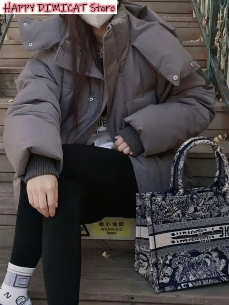 Loose Hooded Parkas Oversized Jacket Women Winter Warm Padded Coat Female Korean Fashion Down Cotton Jackets Ladies Casual
Loose Hooded Parkas Oversized Jacket Women Winter Warm Padded Coat Female Korean Fashion Down Cotton Jackets Ladies Casual