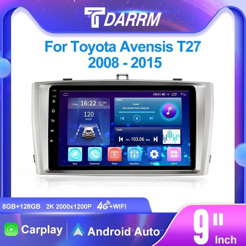 Android12 Multimedia Carplay Auto DVD 9 Inch Car Player GPS 4G Carplay 2K Stereo DSP Autoradio For Toyota Avensis T27 2008-2015
Android12 Multimedia Carplay Auto DVD 9 Inch Car Player GPS 4G Carplay 2K Stereo DSP Autoradio For Toyota Avensis T27 2008-2015