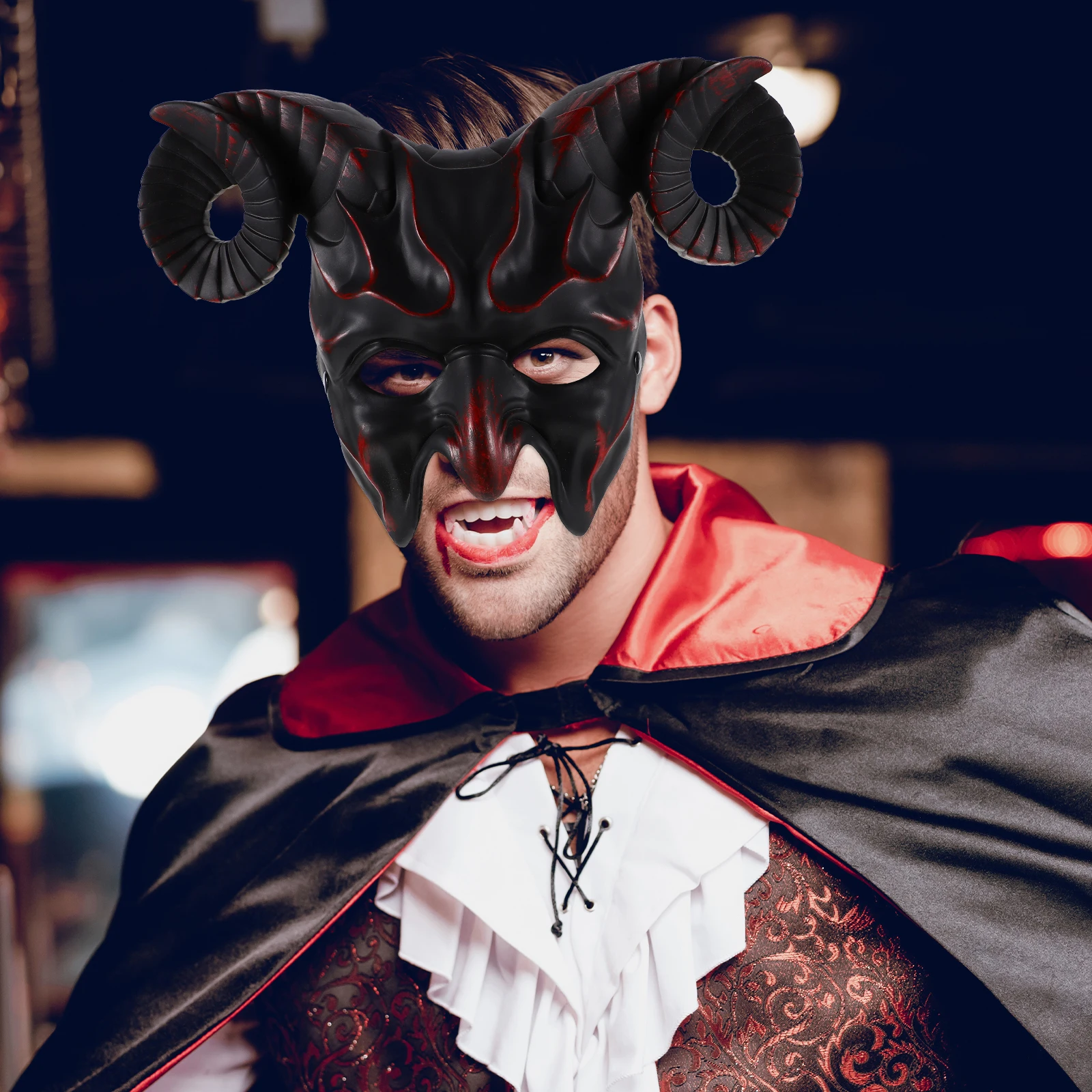 Horn Mask Creepy The Carnival Masks for Adults Animal Masquerade Wooden Costume Men
Horn Mask Creepy The Carnival Masks for Adults Animal Masquerade Wooden Costume Men