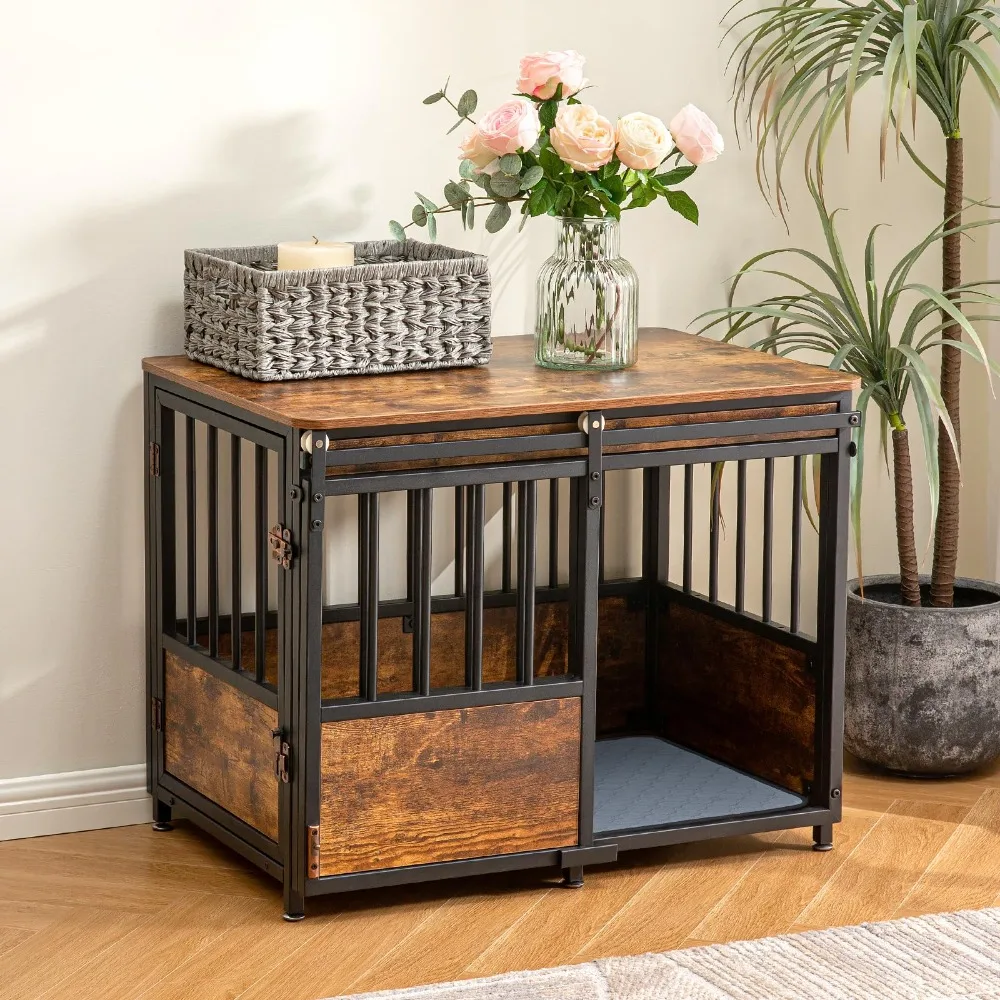 2024 New 40 Inch Dog Crate Furniture with Cushion for Large Medium Dogs, Wooden Heavy Duty Dog Kennel with Double Doors
2024 New 40 Inch Dog Crate Furniture with Cushion for Large Medium Dogs, Wooden Heavy Duty Dog Kennel with Double Doors