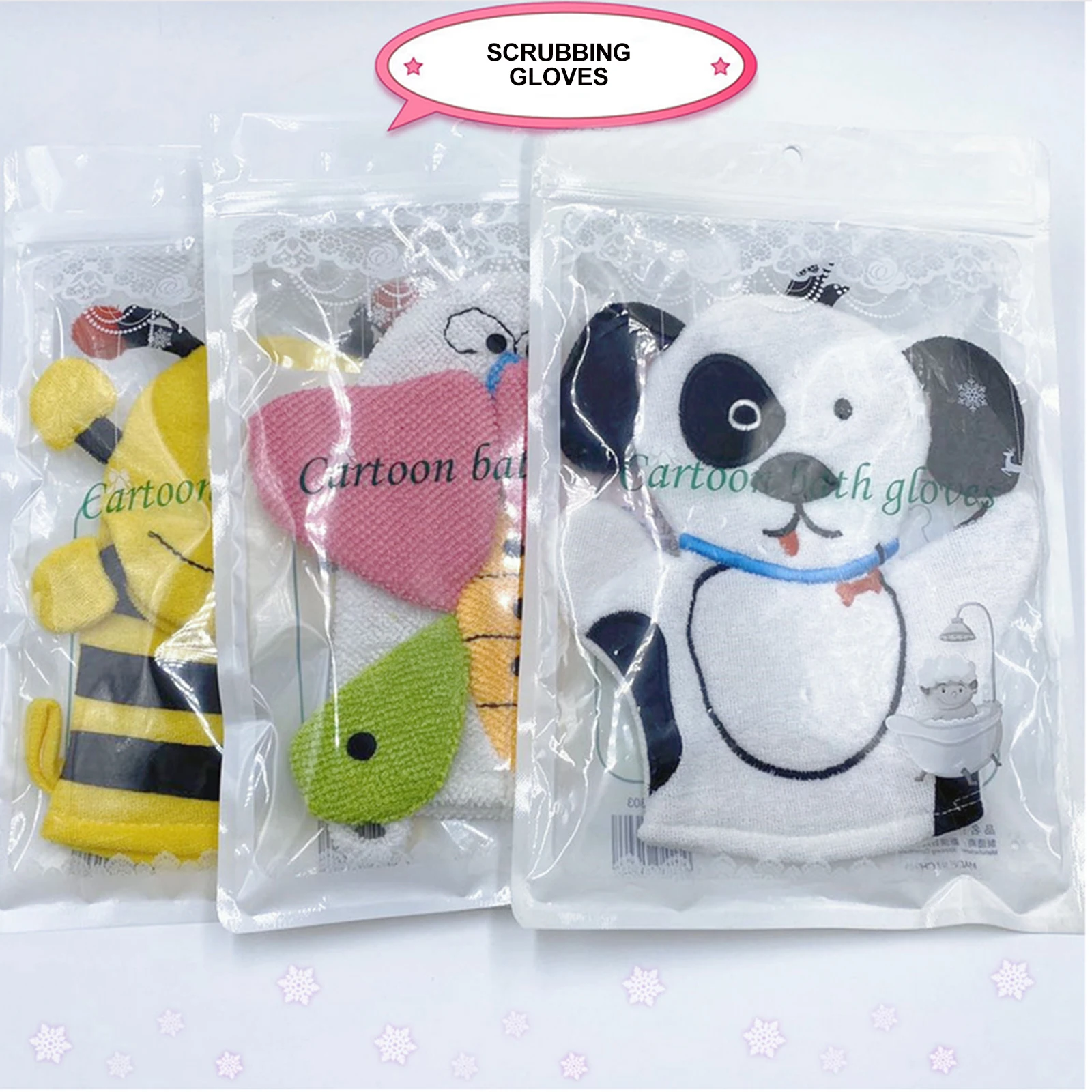 3pcs Kids Bath Brush Body Scrubber Sponge Gloves Exfoliating Skin Massage Mitts For Toddler Baby Shower Bathing Cartoon Design
3pcs Kids Bath Brush Body Scrubber Sponge Gloves Exfoliating Skin Massage Mitts For Toddler Baby Shower Bathing Cartoon Design