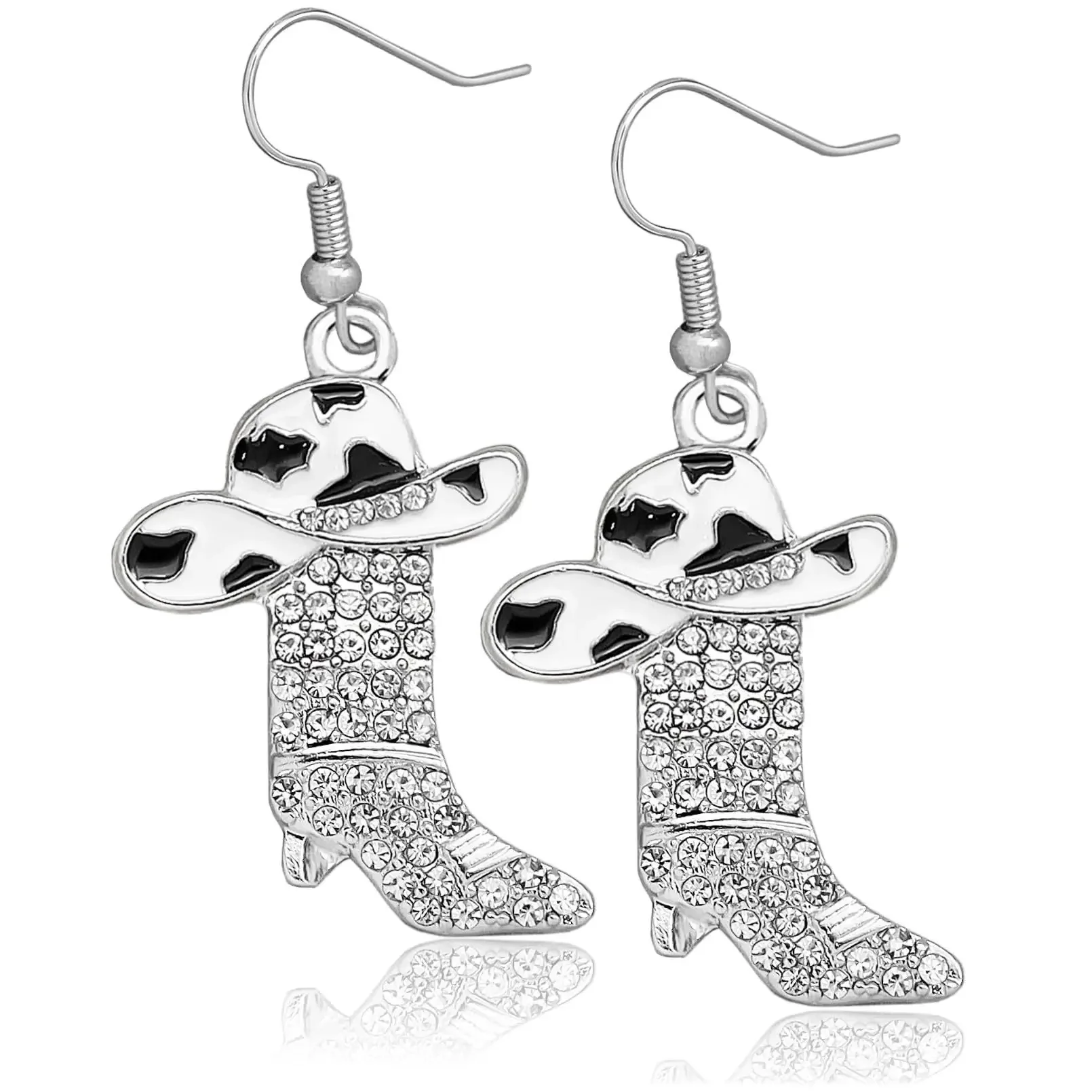 Rhinestone Western Boots Earrings Cowgirl Cowboy Enamel Hat Bohemian Rodeo Boot Drop Dangle Earrings for Women Girls
Rhinestone Western Boots Earrings Cowgirl Cowboy Enamel Hat Bohemian Rodeo Boot Drop Dangle Earrings for Women Girls