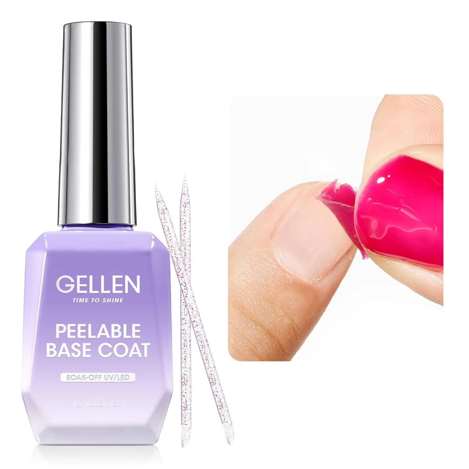 GELLEN Peel Off Base Coat 18 мл Гель-лак для ногтей Отслаиваемая УФ-светодиодная лампа Прозрачная, не требующая замачивания, для начинающих.
GELLEN Peel Off Base Coat 18 мл Гель-лак для ногтей Отслаиваемая УФ-светодиодная лампа Прозрачная, не требующая замачивания, для начинающих.