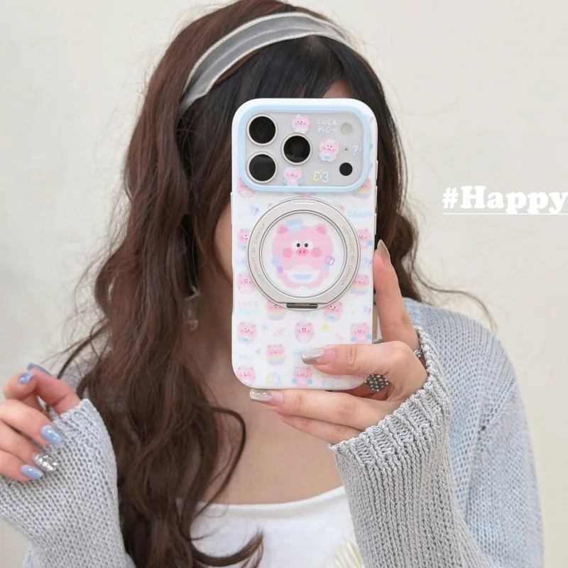 Kawaii Cartoon Pink Pig Magnetic Stand Phone Case For Apple iPhone 17 Pro 16 15 14 Pro Max Back Cover For iPhone 16 Pro Max Fund
Kawaii Cartoon Pink Pig Magnetic Stand Phone Case For Apple iPhone 17 Pro 16 15 14 Pro Max Back Cover For iPhone 16 Pro Max Fund
