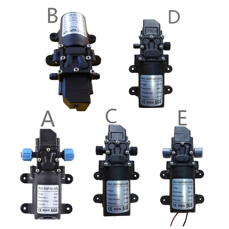 12V60W High Pressure Micro Diaphragm Water Pump Self Priming Pump Car Washer Water Pump for RV Caravans Accessories
12V60W High Pressure Micro Diaphragm Water Pump Self Priming Pump Car Washer Water Pump for RV Caravans Accessories