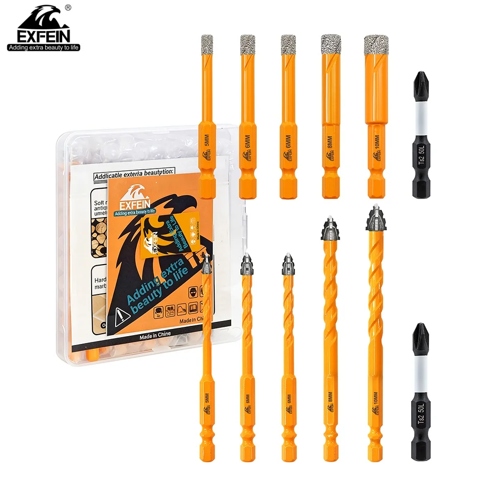 EXFEIN Carbide Drill Bit for Wood Plastic PVC pipe Foam brick Tile Quick Fit Shank Core Bit Hole Saw Drill Bit
EXFEIN Carbide Drill Bit for Wood Plastic PVC pipe Foam brick Tile Quick Fit Shank Core Bit Hole Saw Drill Bit