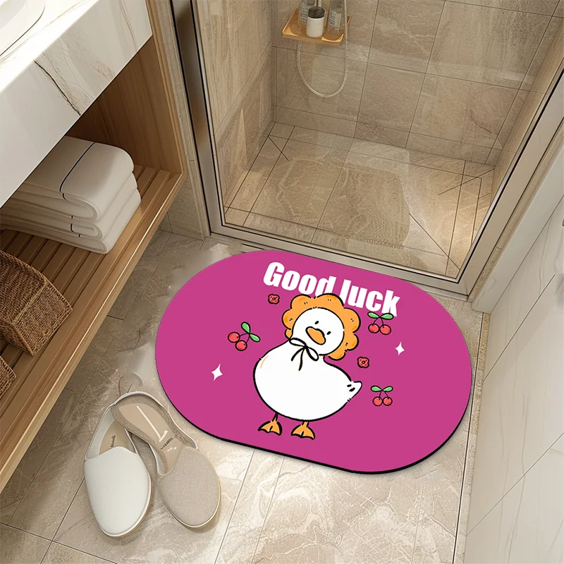 Мультяшный Быстросохнущий напольный коврик с диатомом, домашний нескользящий коврик для ног в ванную комнату, дверь ванной комнаты, впитывающий коврик для ног для туалета, милый
Мультяшный Быстросохнущий напольный коврик с диатомом, домашний нескользящий коврик для ног в ванную комнату, дверь ванной комнаты, впитывающий коврик для ног для туалета, милый