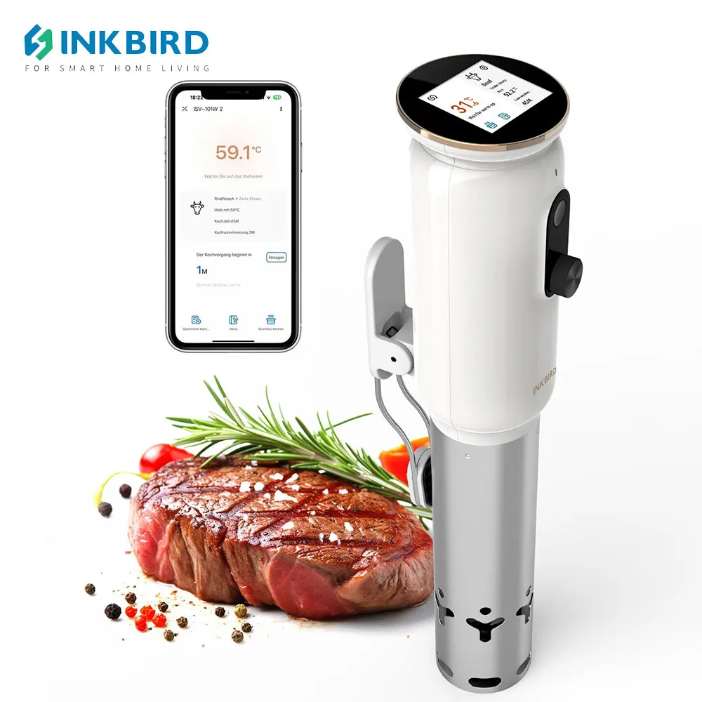 INKBIRD ISV-101W WiFi Sous Vide Cooker 1000 Вт термопогружные циркуляторы с приложением для установки и сбора машин
INKBIRD ISV-101W WiFi Sous Vide Cooker 1000 Вт термопогружные циркуляторы с приложением для установки и сбора машин