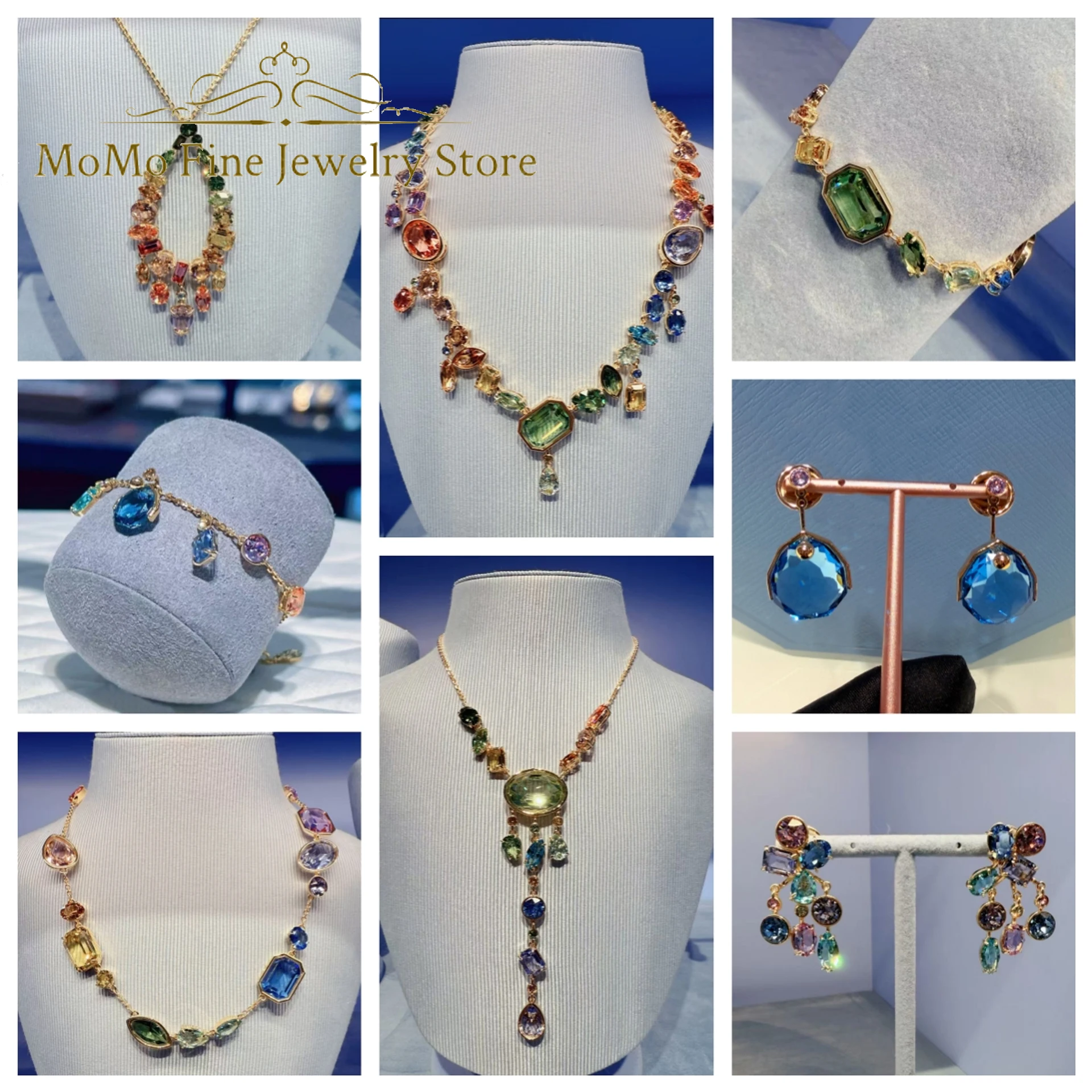 2026 New Party Jewelry Set Charm Yellow Green Blue Sparkling Water Drop Crystal Luxury Necklace Bracelet Earrings Gift for Women
2026 New Party Jewelry Set Charm Yellow Green Blue Sparkling Water Drop Crystal Luxury Necklace Bracelet Earrings Gift for Women