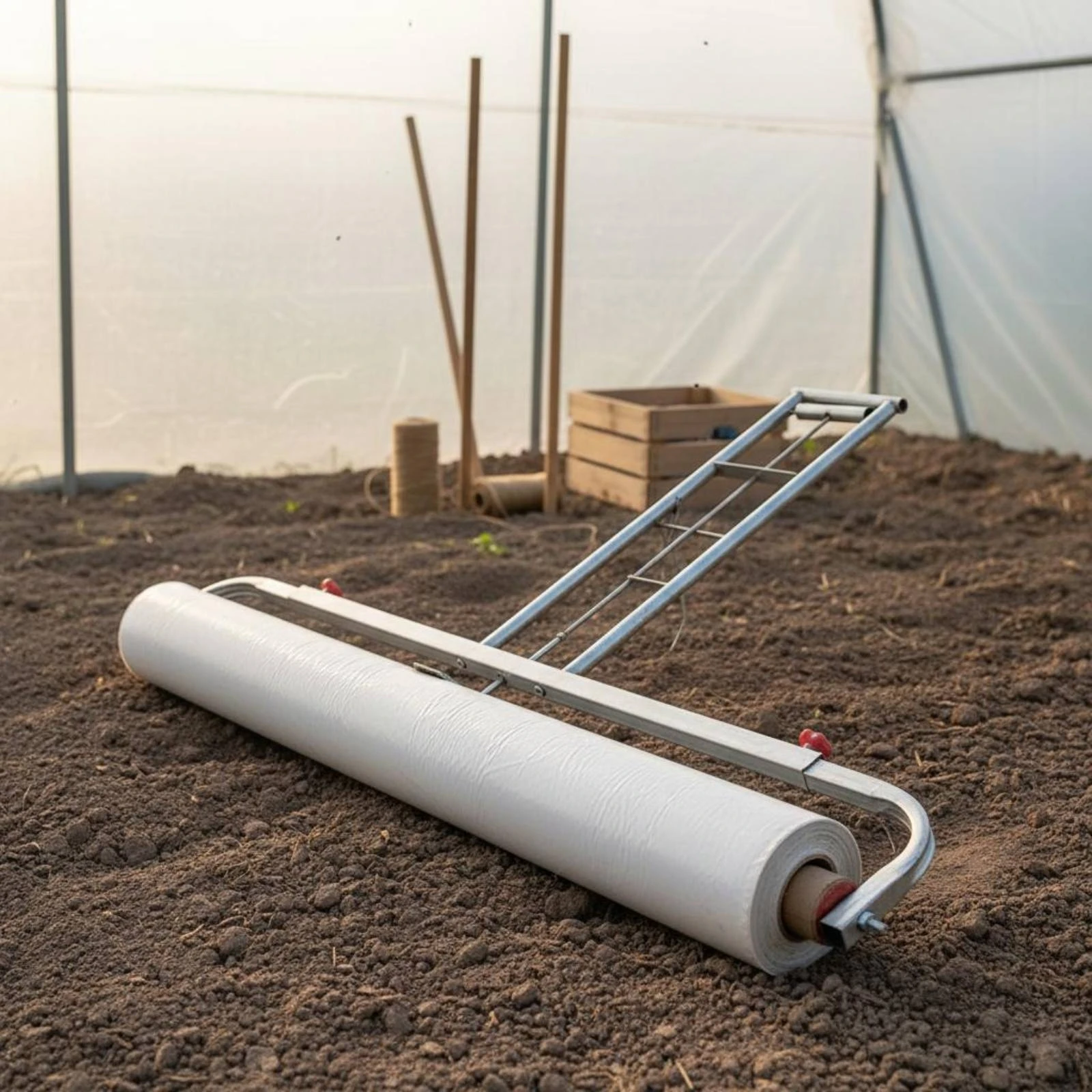 Plastic Mulch Laying Tool Long-Lasting Manual Mulch Applicator Hand-Pull Film Applicator Comfortable Grip Agricultural Equipment
Plastic Mulch Laying Tool Long-Lasting Manual Mulch Applicator Hand-Pull Film Applicator Comfortable Grip Agricultural Equipment