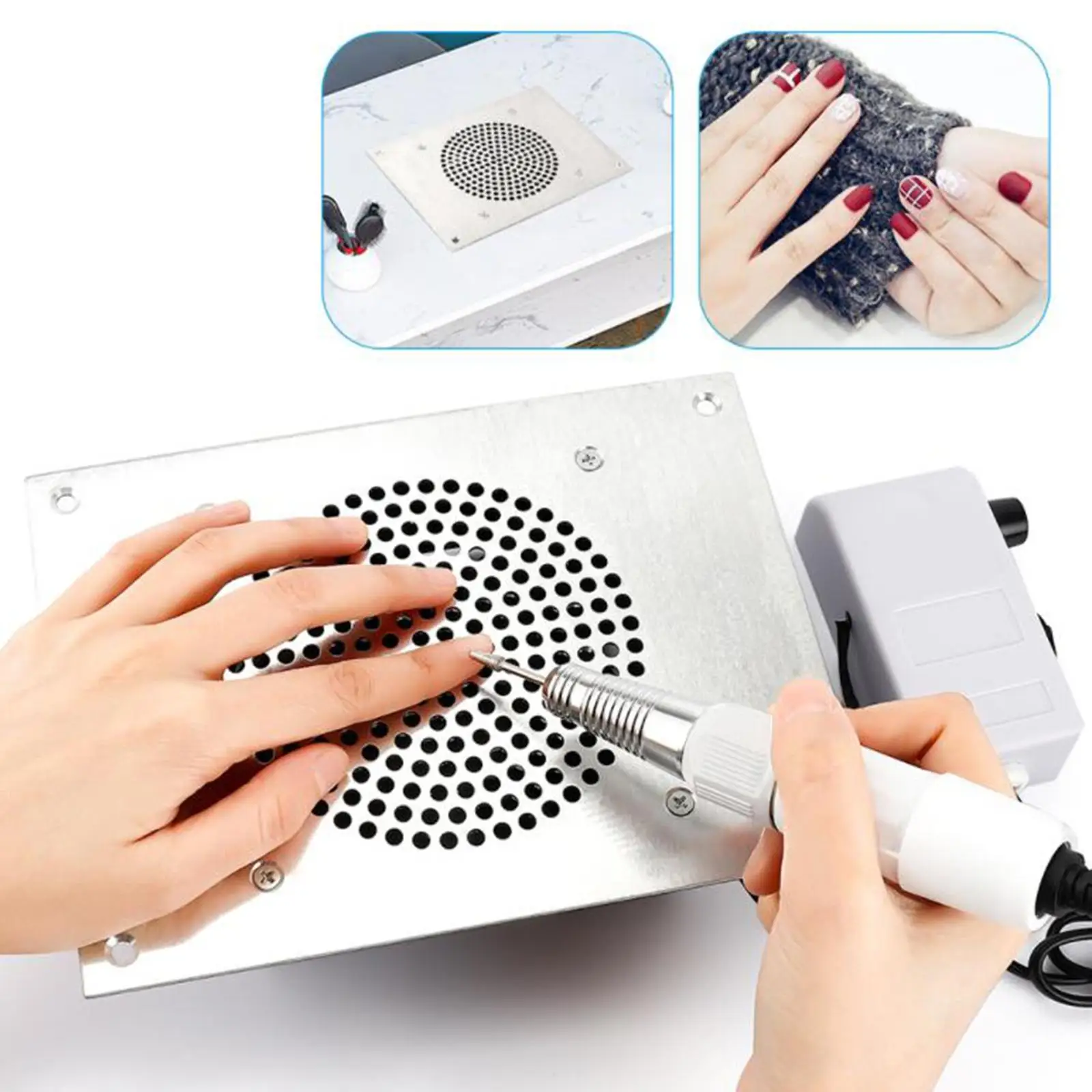 Professional Nail Dust Collector with Filter Strong Fan Suction Nail Art Vacuum Cleaner for Manicure Salon
Professional Nail Dust Collector with Filter Strong Fan Suction Nail Art Vacuum Cleaner for Manicure Salon