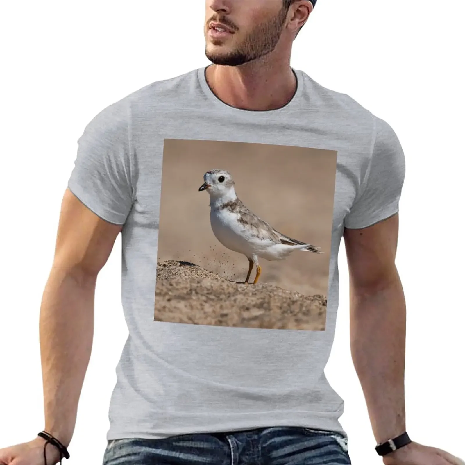 Piping Plover in the Sand T-Shirt quick drying summer tops fitted t shirts for men
Piping Plover in the Sand T-Shirt quick drying summer tops fitted t shirts for men