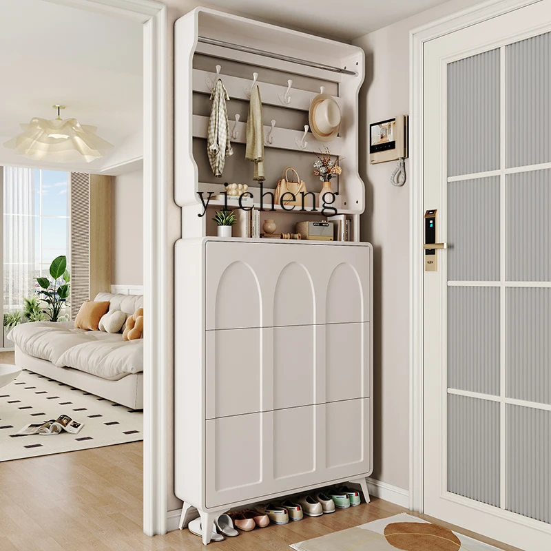 ZYA cream wind ultra-thin tipping bucket shoe cabinet integrated shoe rack for home door storage home accessories
ZYA cream wind ultra-thin tipping bucket shoe cabinet integrated shoe rack for home door storage home accessories
