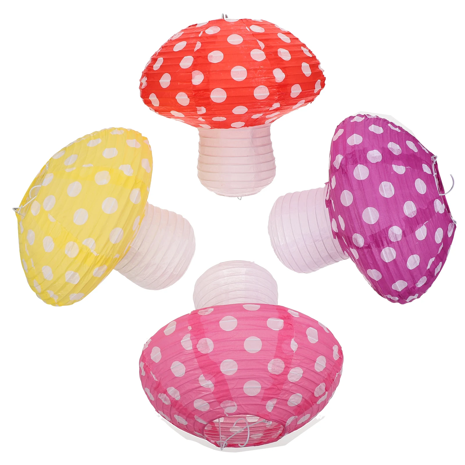 4 Pcs Paper Lanterns Mushroom Shape Hanging Decorations Party Wedding Kids Room Iron Craft Reusable Bright Color
4 Pcs Paper Lanterns Mushroom Shape Hanging Decorations Party Wedding Kids Room Iron Craft Reusable Bright Color