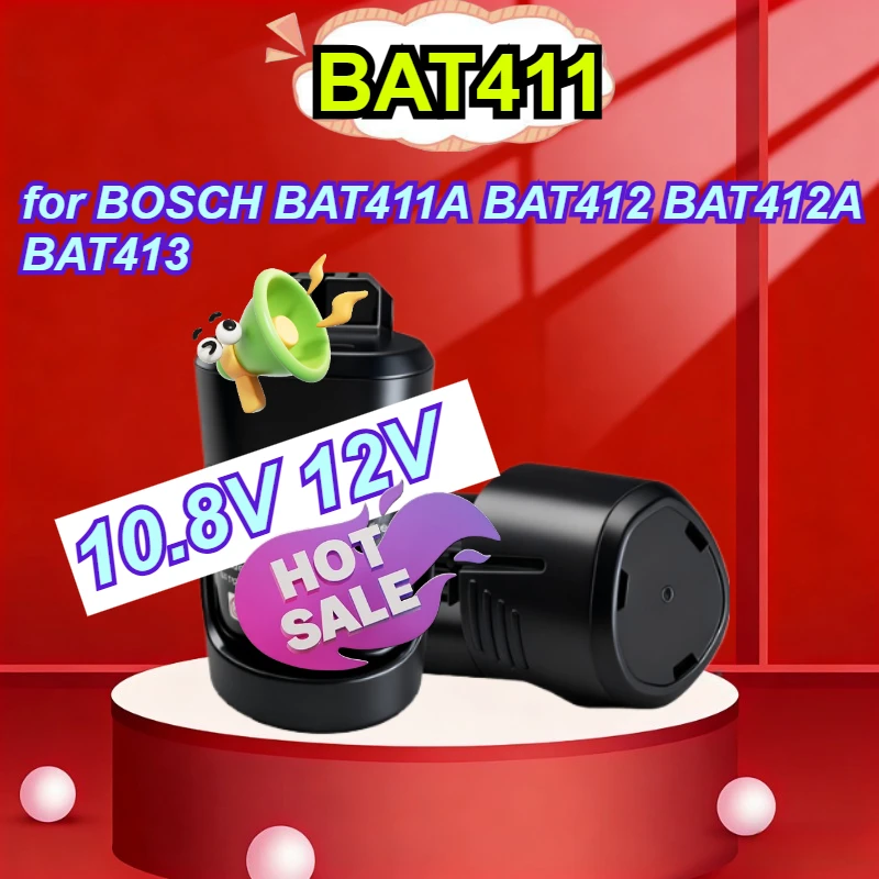 Аккумулятор литий-ионный перезаряжаемый BAT411 10.8V/12V для электроинструментов BOSCH BAT411A BAT412 BAT412A BAT413
Аккумулятор литий-ионный перезаряжаемый BAT411 10.8V/12V для электроинструментов BOSCH BAT411A BAT412 BAT412A BAT413
