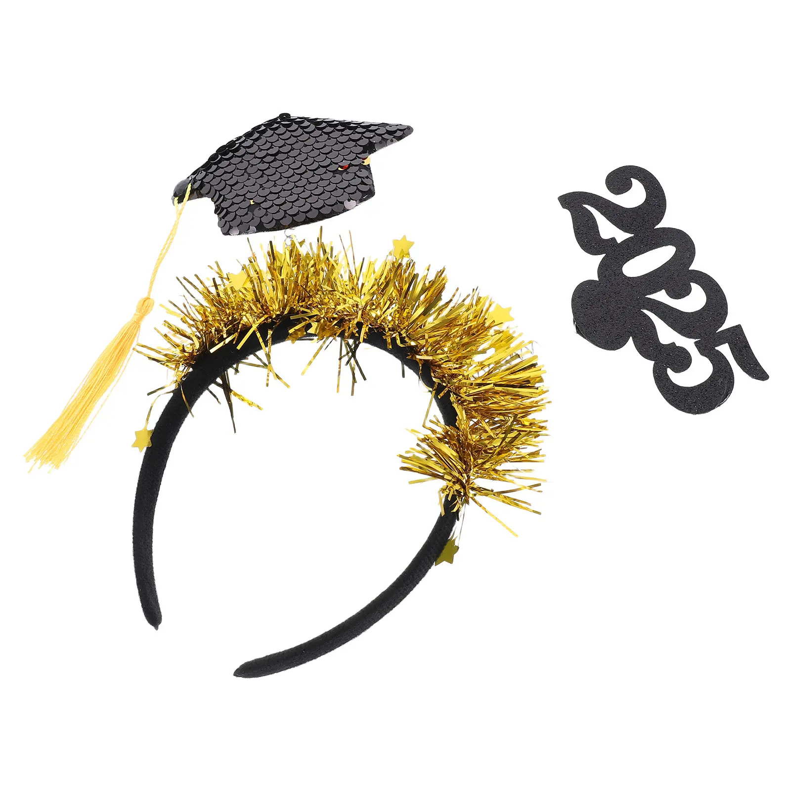Graduation Cap Headband Tassel Spring Design Sequin Fabric Adjustable Comfort Fit for College High School Graduation Party
Graduation Cap Headband Tassel Spring Design Sequin Fabric Adjustable Comfort Fit for College High School Graduation Party