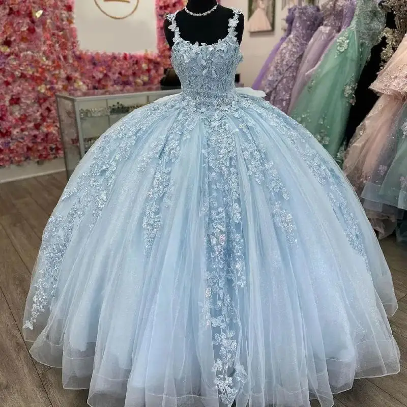 New In Blue Quinceanera Dresses 2025 Grils Sweet 15 16 Birthday Party Gown 2025 Spaghetti Sweetheart Backless Mexican Dress
New In Blue Quinceanera Dresses 2025 Grils Sweet 15 16 Birthday Party Gown 2025 Spaghetti Sweetheart Backless Mexican Dress