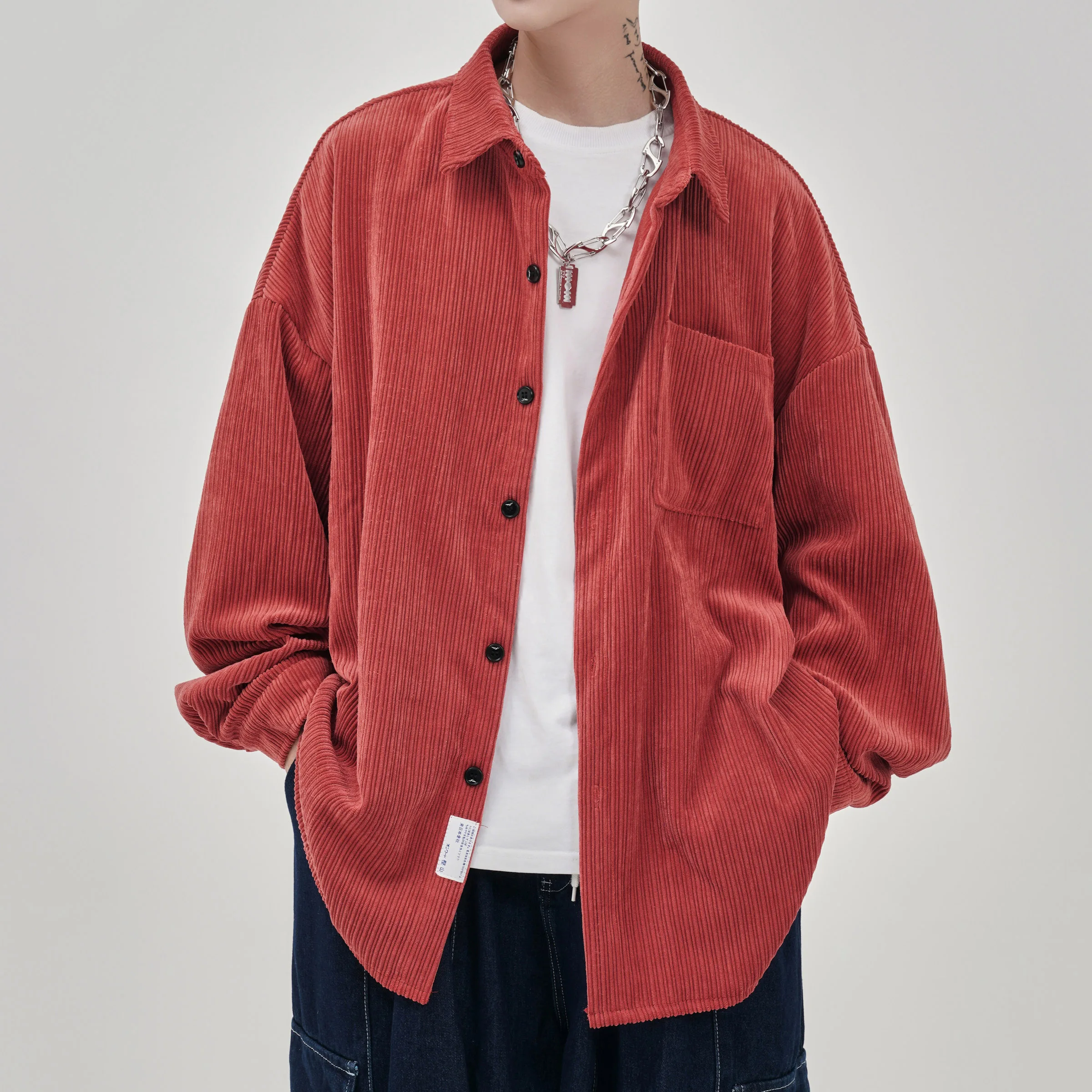 Korean Men's Long Sleeve Overszied Shirt 2024 Corduroy Casual Blouses Top Streetwear Man Shirts Printed Clothing
Korean Men's Long Sleeve Overszied Shirt 2024 Corduroy Casual Blouses Top Streetwear Man Shirts Printed Clothing