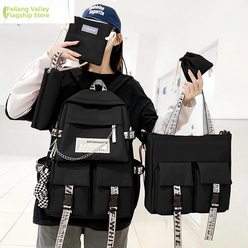 Large Capacity Dual-Shoulder Backpack Set for Junior High School Boys And Girls Lightweight Suitable for Grades Three to Six
Large Capacity Dual-Shoulder Backpack Set for Junior High School Boys And Girls Lightweight Suitable for Grades Three to Six