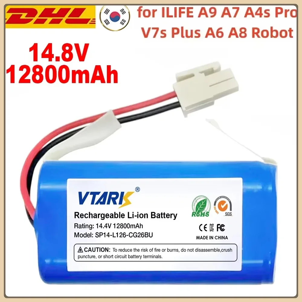 2025100%14.8V 12500mAh 14.4V12.8Ah Lithium Battery For ILIFE A4 A4s V7 A6 V7s Plus Robot Vacuum Cleaner ILife 4S1P real Capacity
2025100%14.8V 12500mAh 14.4V12.8Ah Lithium Battery For ILIFE A4 A4s V7 A6 V7s Plus Robot Vacuum Cleaner ILife 4S1P real Capacity