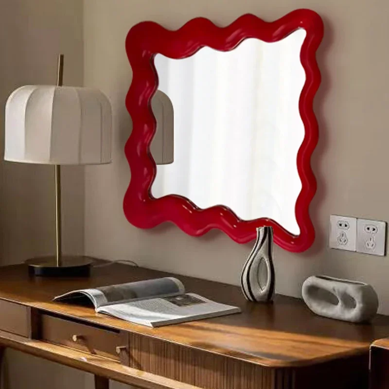 Vanity Korean Mirror Nordic Men Makeup Luxury Funky Shower Desk Items Living Room Funky Mirror Show Espelhos Bedroom Decoration
Vanity Korean Mirror Nordic Men Makeup Luxury Funky Shower Desk Items Living Room Funky Mirror Show Espelhos Bedroom Decoration