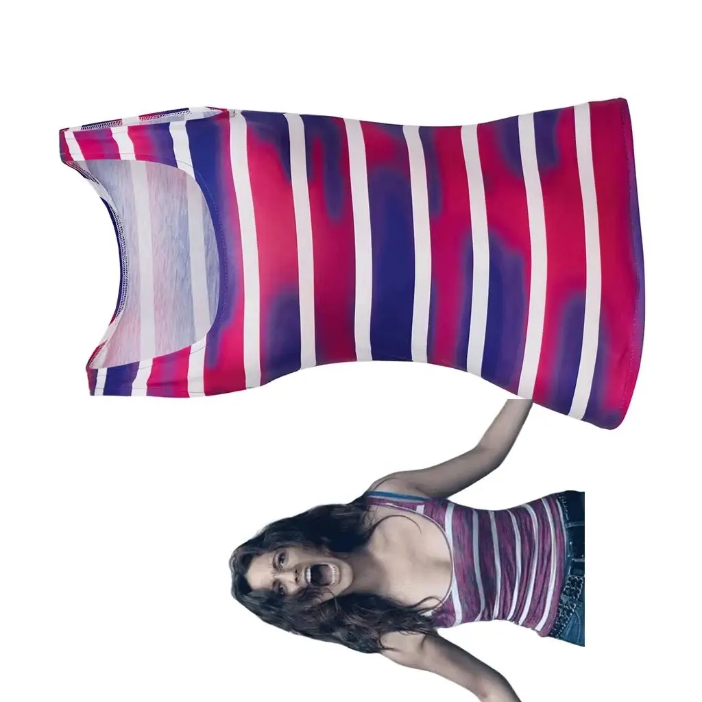 TV Shameless Fiona Gallagher Cosplay Costume Sexy Women Dyed Stripe Vest Halloween Party Tank Top Casual Sports Gym T-Shirt
TV Shameless Fiona Gallagher Cosplay Costume Sexy Women Dyed Stripe Vest Halloween Party Tank Top Casual Sports Gym T-Shirt