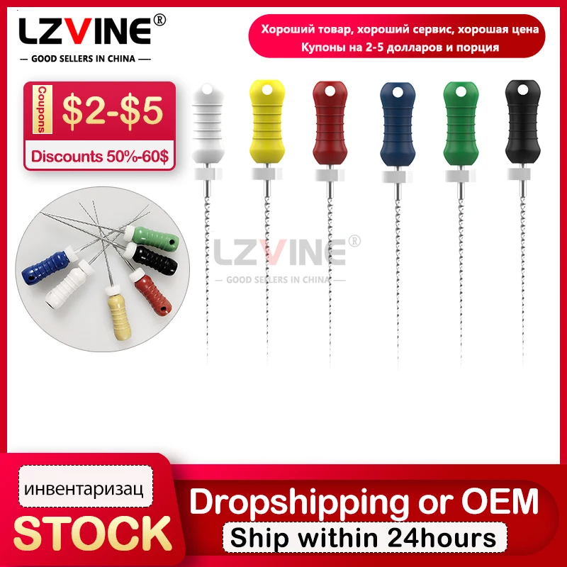 6Pcs/Box Dental Endodontic Hand Use Heat Activated Rotary File NiTi H/K/R/SSP 25mm Root Canal Super Files Lab Instruments
6Pcs/Box Dental Endodontic Hand Use Heat Activated Rotary File NiTi H/K/R/SSP 25mm Root Canal Super Files Lab Instruments