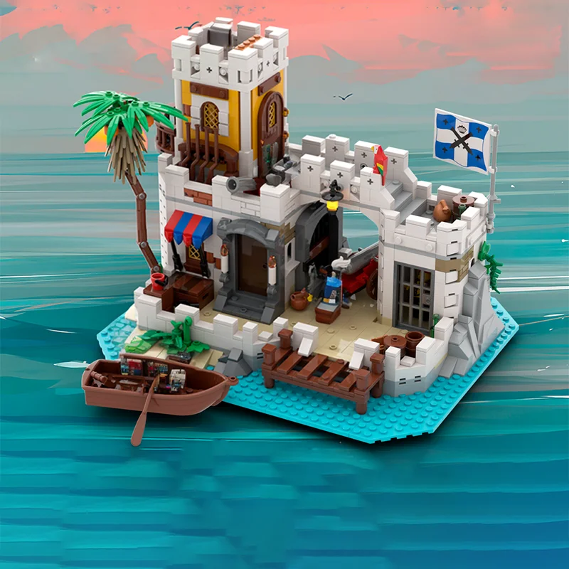 1129PCS Moc Building Blocks Pirate-Themed Jail Remake With Dock, Turret, And Prison, Ideal For Adult Collectors
1129PCS Moc Building Blocks Pirate-Themed Jail Remake With Dock, Turret, And Prison, Ideal For Adult Collectors