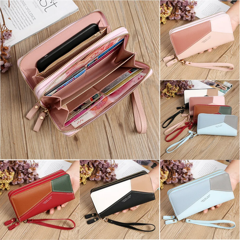 Women's Wallets Double Zipper Coin Purse Ladies Long Clutch Handbags Credit Cards Holder PU Leather Phone Bag Large Capacity
Women's Wallets Double Zipper Coin Purse Ladies Long Clutch Handbags Credit Cards Holder PU Leather Phone Bag Large Capacity