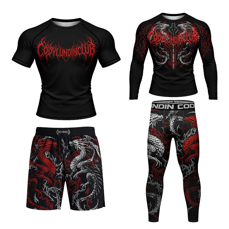 Men's Boxing Basketball Jerseys Fitness Gym Clothing Compression MMA BJJ Rashguard Workout Tracksuit Training Running Sportswear
Men's Boxing Basketball Jerseys Fitness Gym Clothing Compression MMA BJJ Rashguard Workout Tracksuit Training Running Sportswear