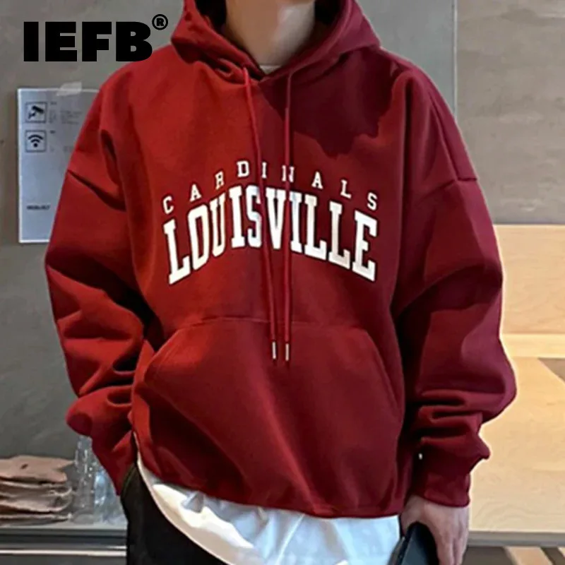 IEFB Men's Hooded Sweatshirt Vintage Letter Printing Contrast Color Drawstring Male Hoodies Casual Spring New Trendy 2024 9C4591
IEFB Men's Hooded Sweatshirt Vintage Letter Printing Contrast Color Drawstring Male Hoodies Casual Spring New Trendy 2024 9C4591