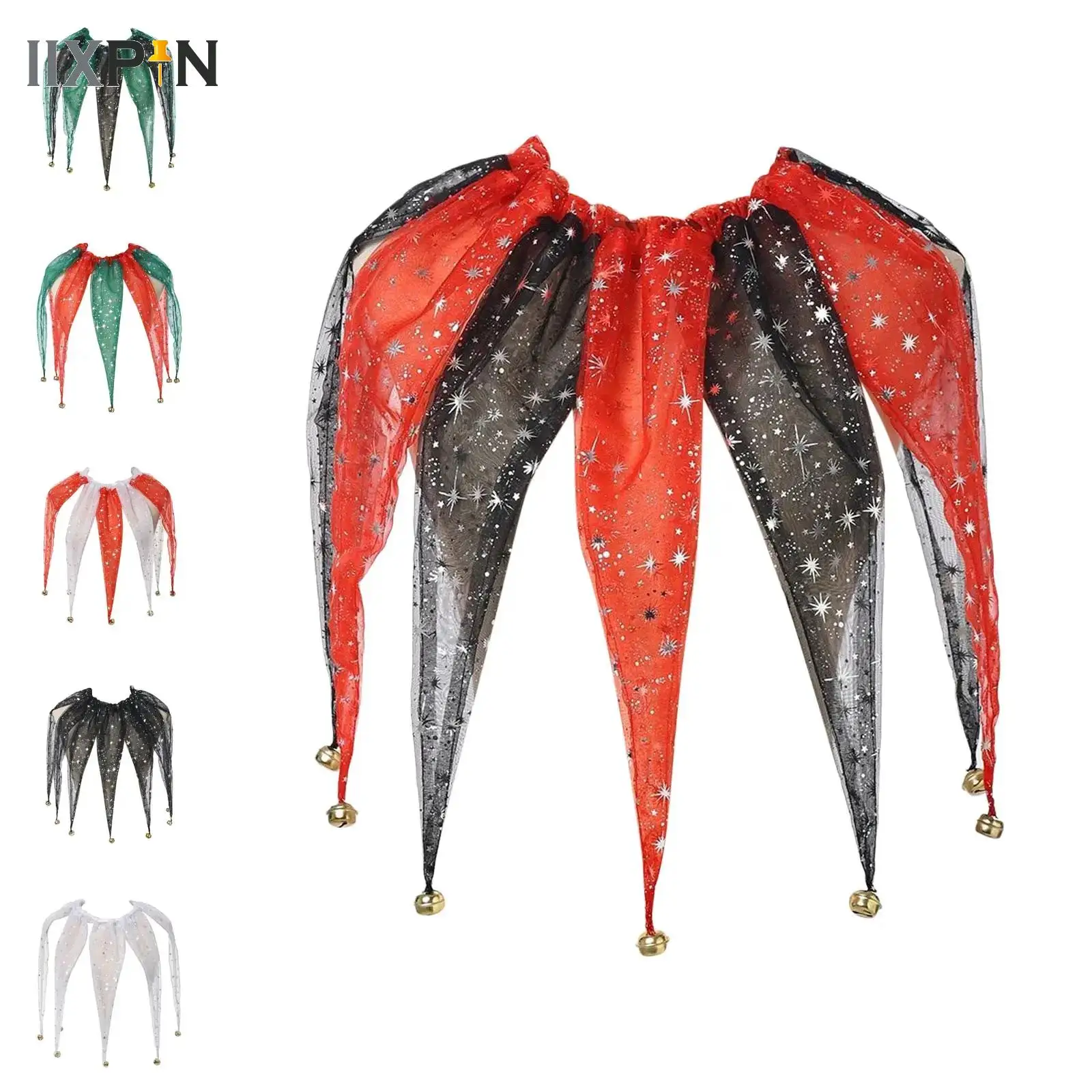 1Pc Christmas Collar for Halloween Colorful Decor Mesh Pointed Clown Collar Jester Neck Accessories with Jingle Bell Costumes
1Pc Christmas Collar for Halloween Colorful Decor Mesh Pointed Clown Collar Jester Neck Accessories with Jingle Bell Costumes