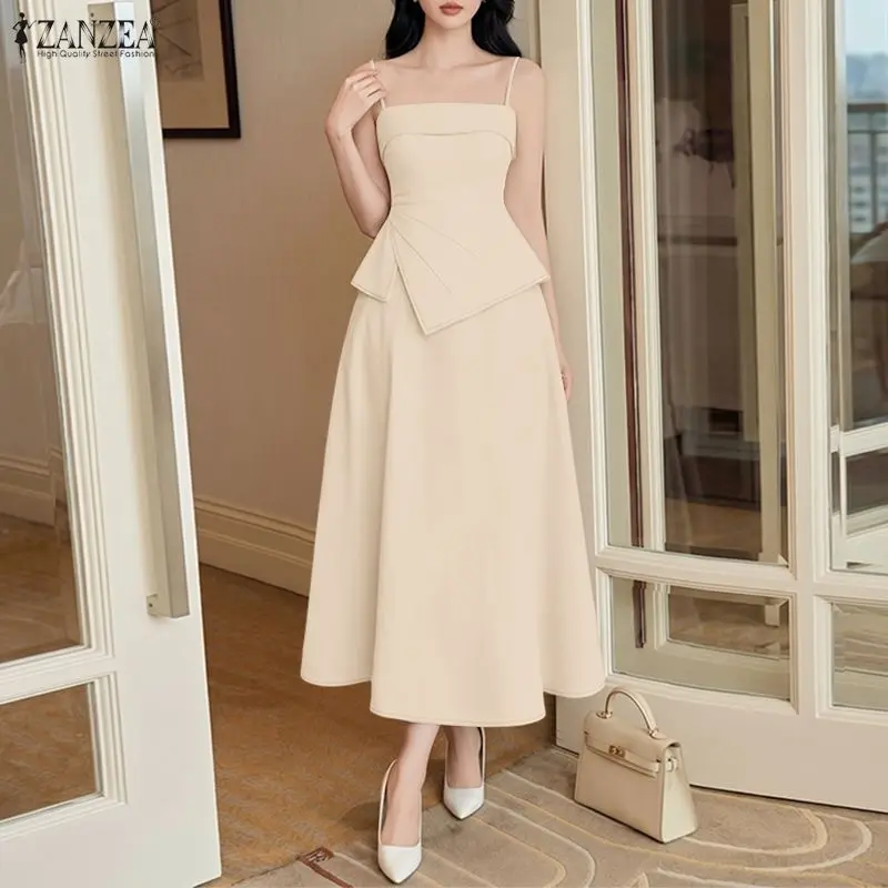 ZANZEA Women Elegant Skirt Suits Fashion Asymmetrical Hem Spaghetti Strap Top & A-Line Skirt 2 Pieces Sets Going-Out 2pcs Outfit
ZANZEA Women Elegant Skirt Suits Fashion Asymmetrical Hem Spaghetti Strap Top & A-Line Skirt 2 Pieces Sets Going-Out 2pcs Outfit