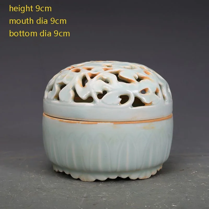 Античный фарфор династии Сун, тень для печи, зеленая глазурь, резьба по цвету, полая курильница, антикварный фарфор
Античный фарфор династии Сун, тень для печи, зеленая глазурь, резьба по цвету, полая курильница, антикварный фарфор