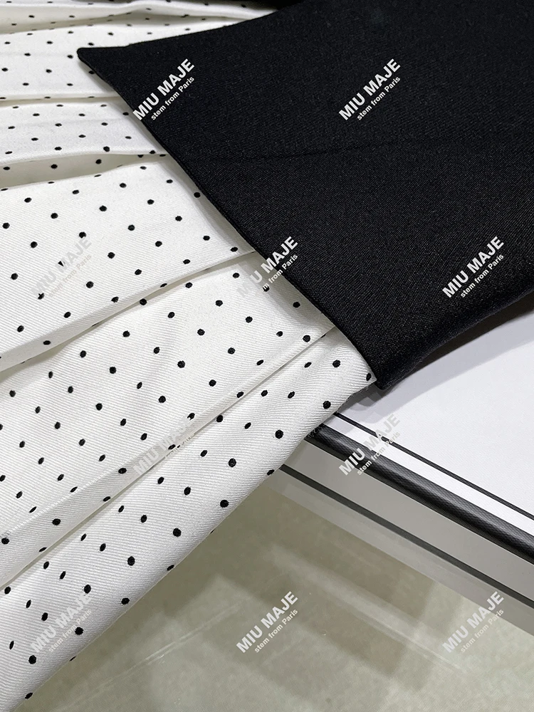 High-End Women's Knot Beaded Svel Vest Top with Polka Dot Skirt Set Ele Knitted High Waist A-Line Dr
High-End Women's Knot Beaded Svel Vest Top with Polka Dot Skirt Set Ele Knitted High Waist A-Line Dr