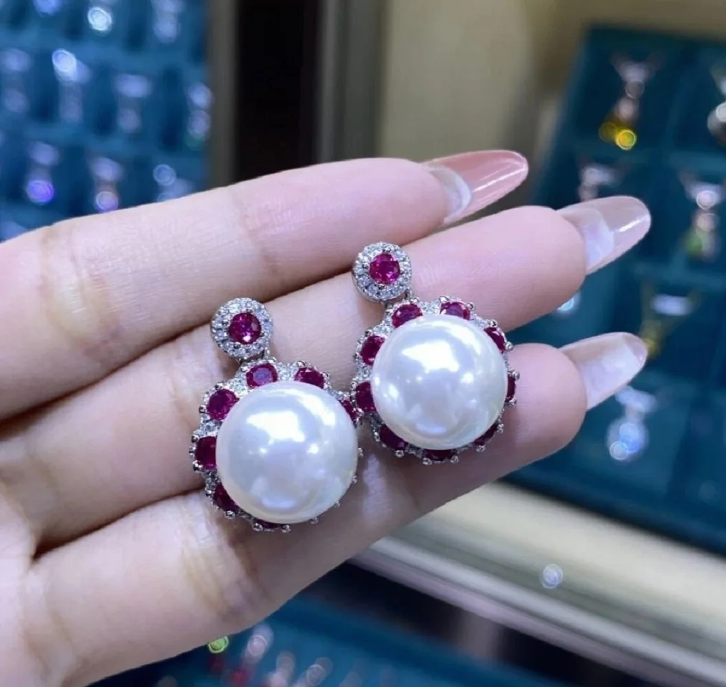 Gorgeous AAA 10-11 mm Natural South Sea White Round Pearl Earrings Exquisite Earrings 925s
Gorgeous AAA 10-11 mm Natural South Sea White Round Pearl Earrings Exquisite Earrings 925s