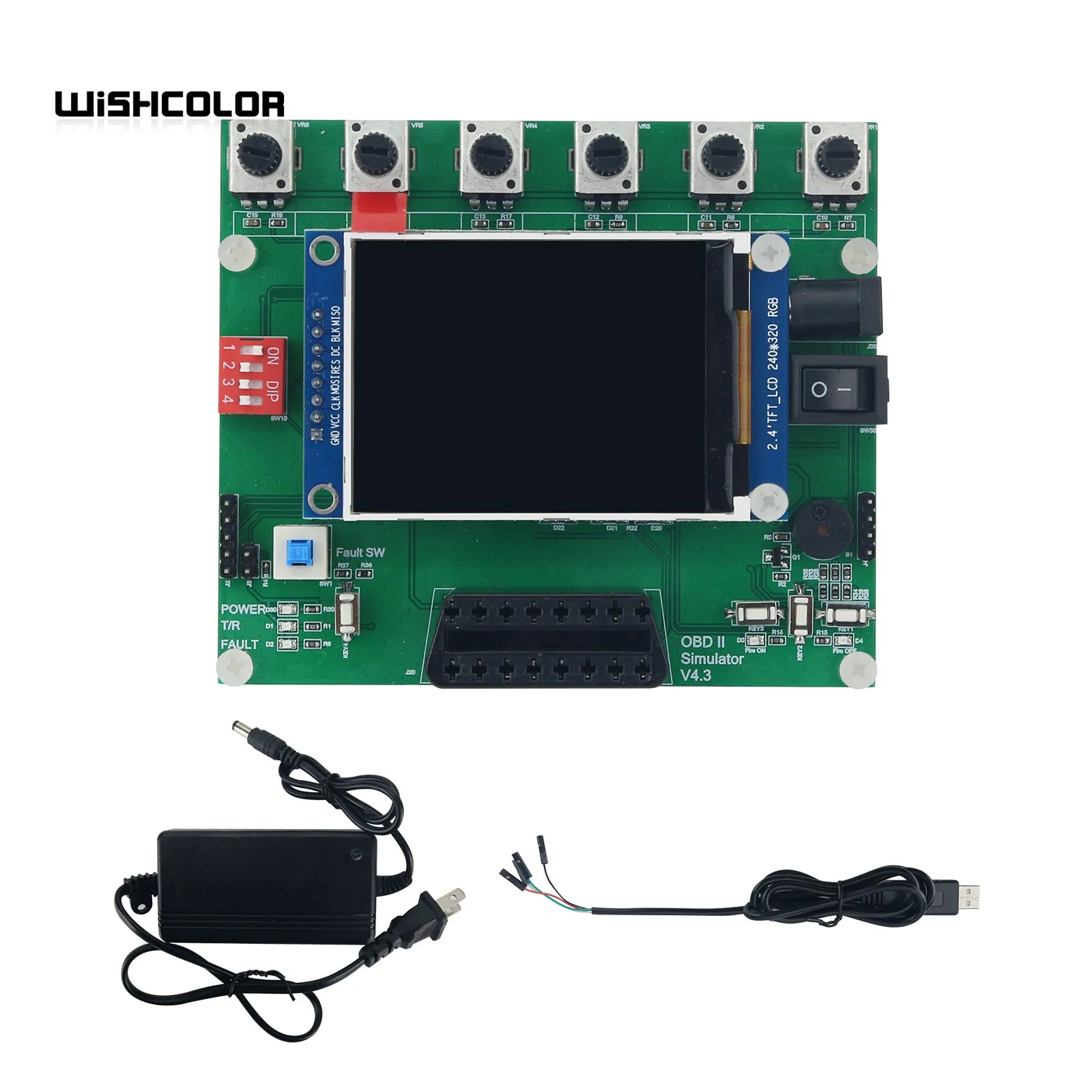 Симулятор Wishcolor OBD II Симулятор ECU OBD2 с TFT-экраном 2,4 дюйма 320*240 поддерживает 7 обычных протоколов
Симулятор Wishcolor OBD II Симулятор ECU OBD2 с TFT-экраном 2,4 дюйма 320*240 поддерживает 7 обычных протоколов