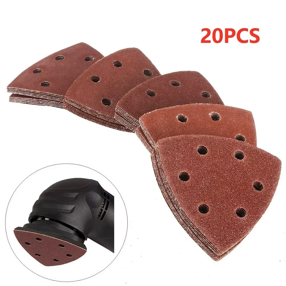 20PCS Triangular Sanding Disc 90mm 6 Hole Sander Hook & Loop Sandpaper Abrasive Tools For Sanding Grit
20PCS Triangular Sanding Disc 90mm 6 Hole Sander Hook & Loop Sandpaper Abrasive Tools For Sanding Grit