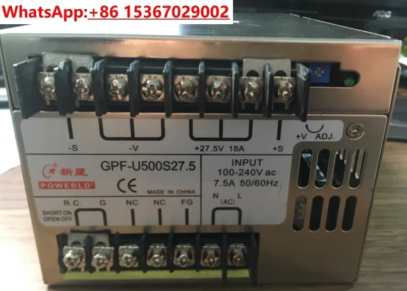 Alternative Nova Power Supply GPF-U500S27.5 GPF-U500S24 24V20A Power Supply 27.5V18A
Alternative Nova Power Supply GPF-U500S27.5 GPF-U500S24 24V20A Power Supply 27.5V18A