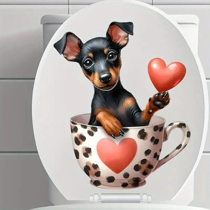 Cute Dog Toilet Stickers, Bedroom Entrance Living Room Porch Home Decoration Wall Stickers, Toilet Tank Decals, Room Decoration
Cute Dog Toilet Stickers, Bedroom Entrance Living Room Porch Home Decoration Wall Stickers, Toilet Tank Decals, Room Decoration