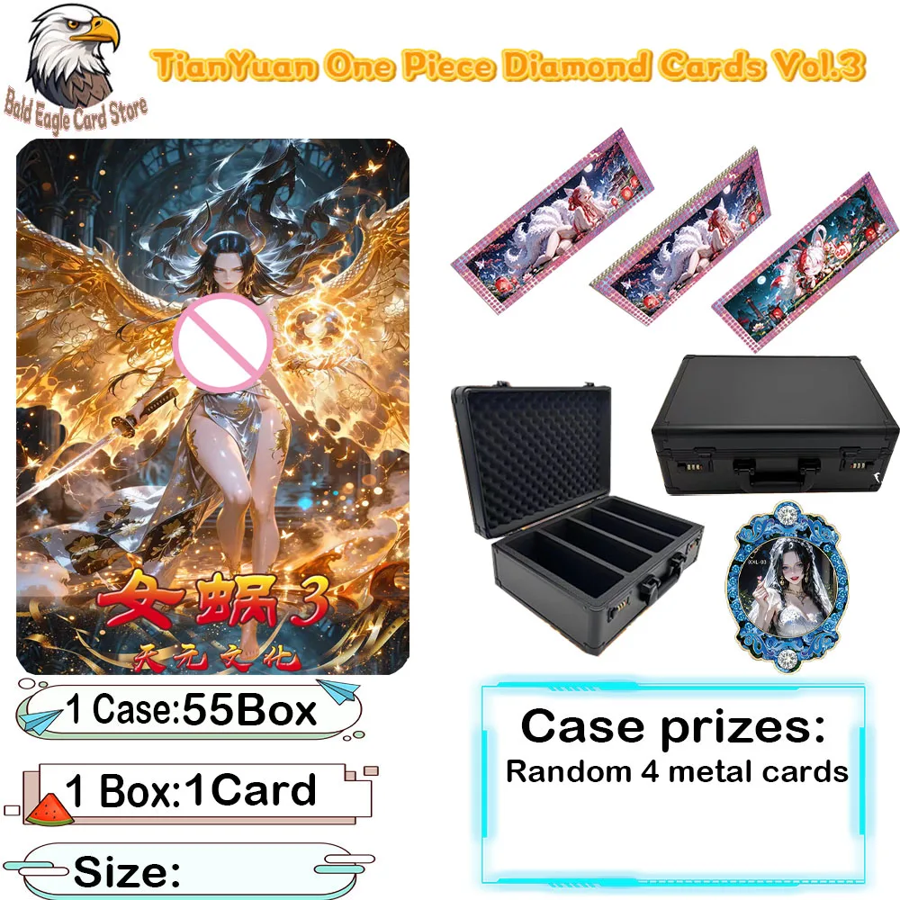 Latest TianYuan Culture NvWa One Piece Metal Collection Card Vol.3 Anime Character Rare Limited Edition Metal Diamond Blind Box
Latest TianYuan Culture NvWa One Piece Metal Collection Card Vol.3 Anime Character Rare Limited Edition Metal Diamond Blind Box