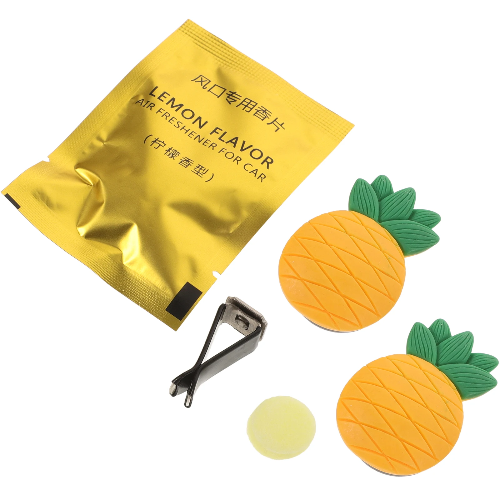 2pcs Air Freshener Vent Clip 3D Realistic Food Design Long Lasting Aroma For Interior Decor Pineapple Car Air Freshener Vehicle 
2pcs Air Freshener Vent Clip 3D Realistic Food Design Long Lasting Aroma For Interior Decor Pineapple Car Air Freshener Vehicle