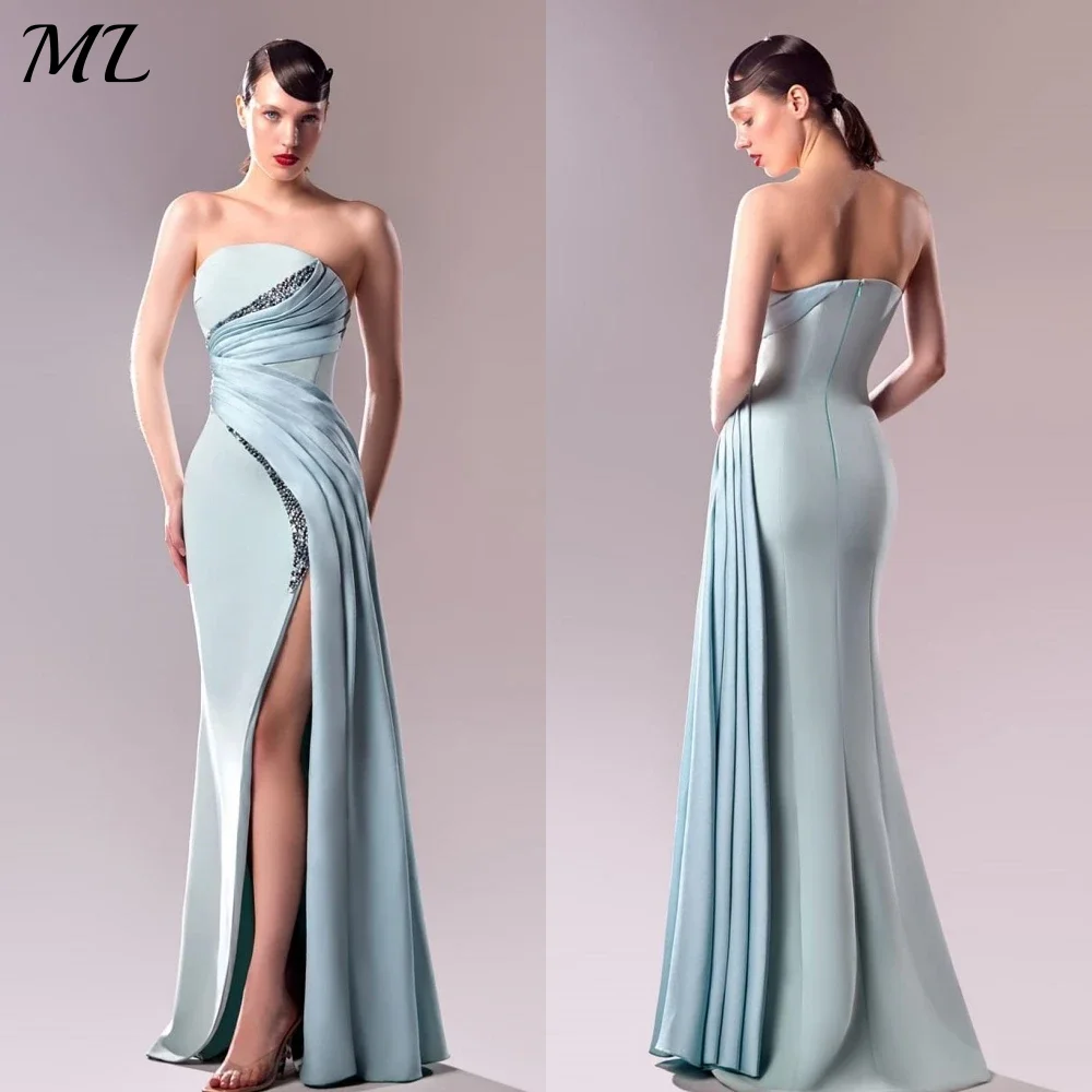 ML Classic Modern Style Formal Evening Strapless A-line Beading Pleats Bespoke Occasion Dresses Prom Gown Boho Customized 2026
ML Classic Modern Style Formal Evening Strapless A-line Beading Pleats Bespoke Occasion Dresses Prom Gown Boho Customized 2026