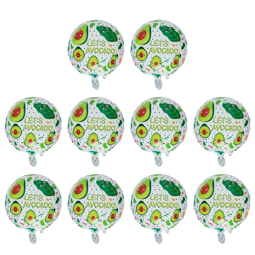 10 Pcs Aluminum Foil Balloons Birthday Party Decoration Avocado Pattern Balloons Reusable Celebrations Supplies
10 Pcs Aluminum Foil Balloons Birthday Party Decoration Avocado Pattern Balloons Reusable Celebrations Supplies