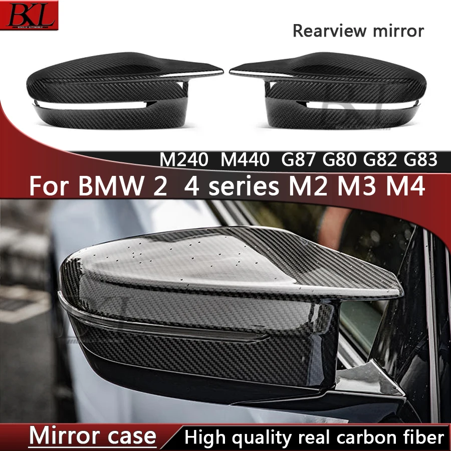 For BMW M2 M3 M4 G80 G82 G83 M440 G42 M240 G87 Carbon fiber rearview mirror housing side mirror cover and reversing mirror cover
For BMW M2 M3 M4 G80 G82 G83 M440 G42 M240 G87 Carbon fiber rearview mirror housing side mirror cover and reversing mirror cover